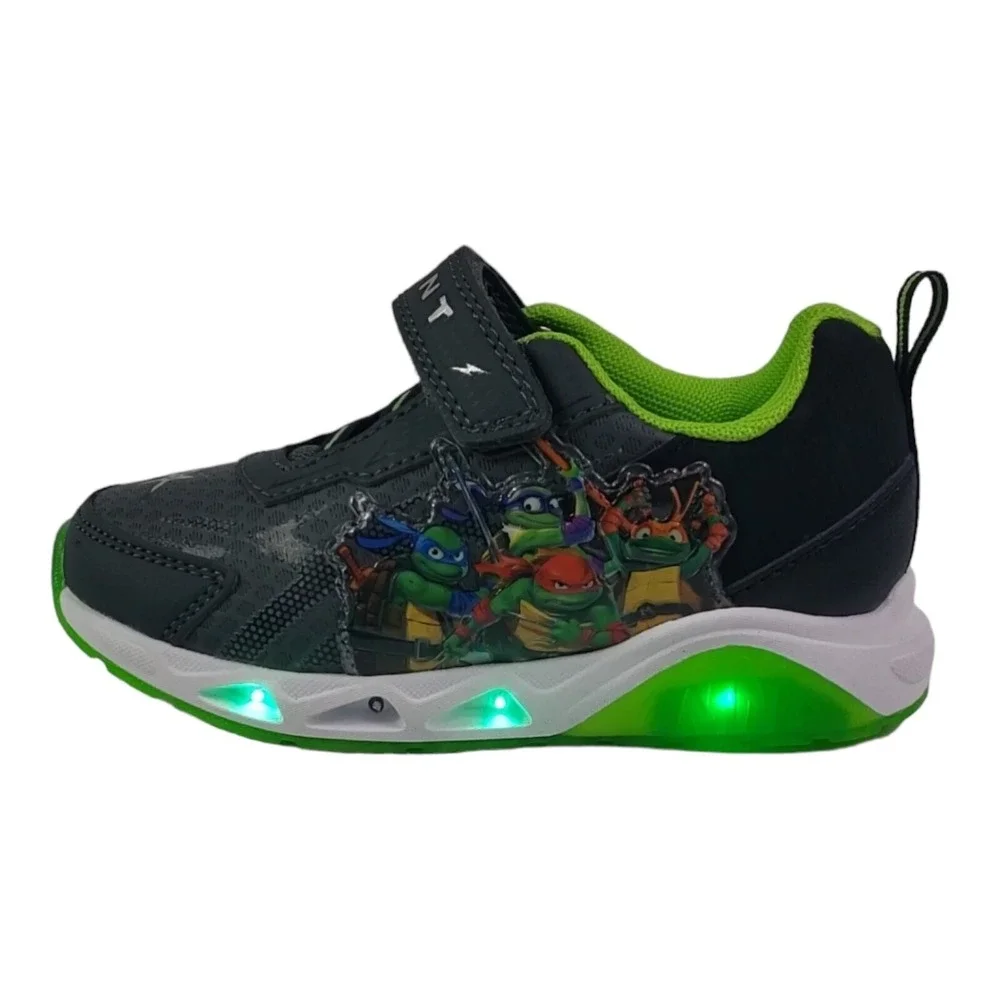 TMNT Teenage Mutant‎ Ninja Turtles Boys Sneakers Toddlers Size 8 Light-up Shoes